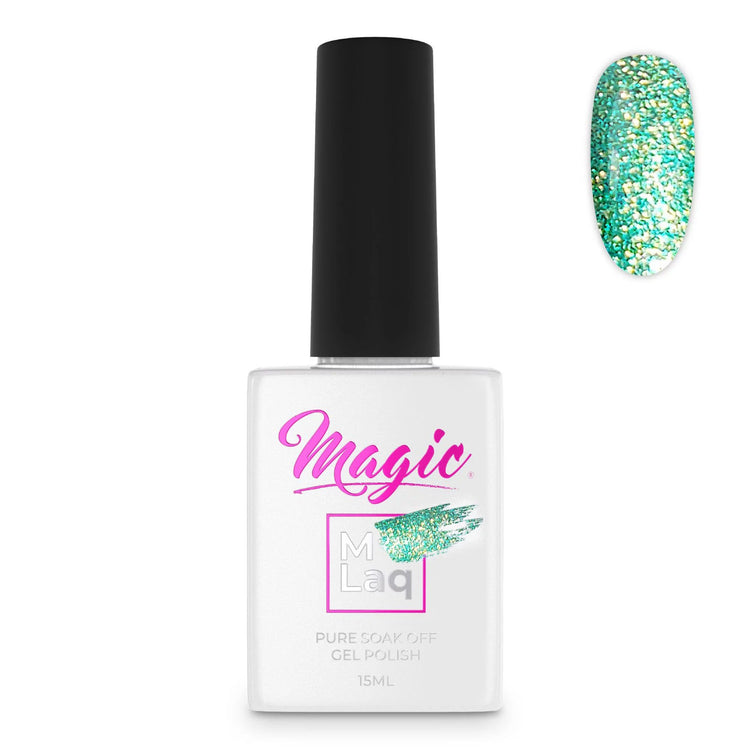 Magic Gel Polish MLaq 15 ml - Moonlight Green #187