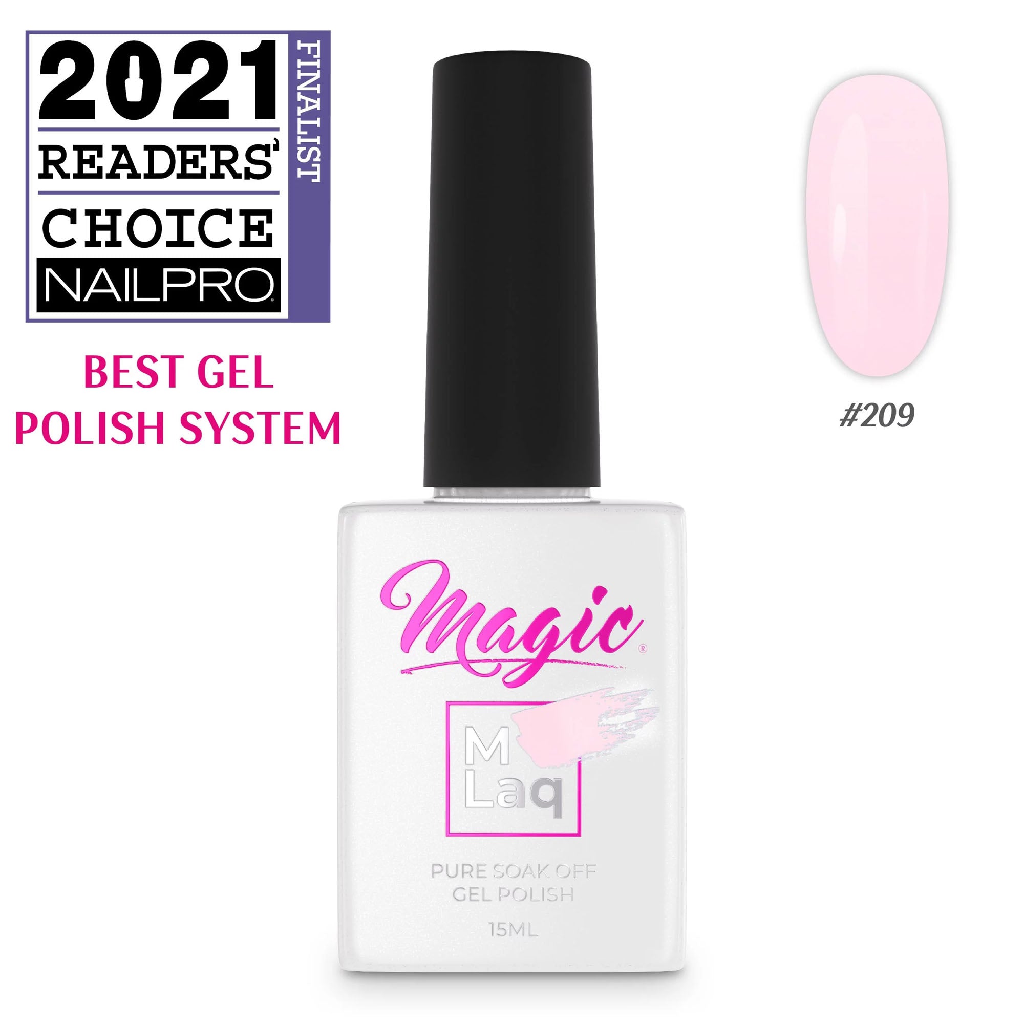 Magic Gel Polish MLaq 15 ml - Loft Pink #209