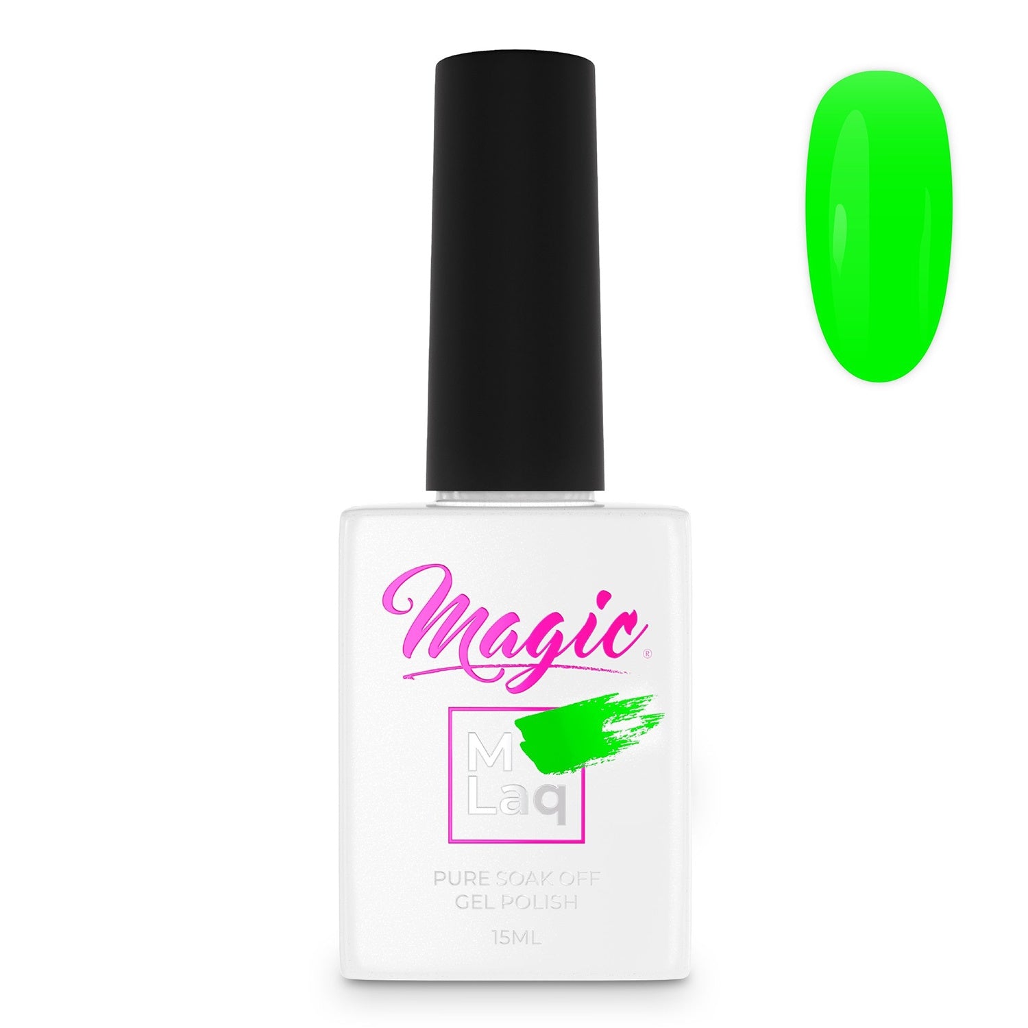 Magic Gel Polish MLaq 15 ml - Neon Green #285