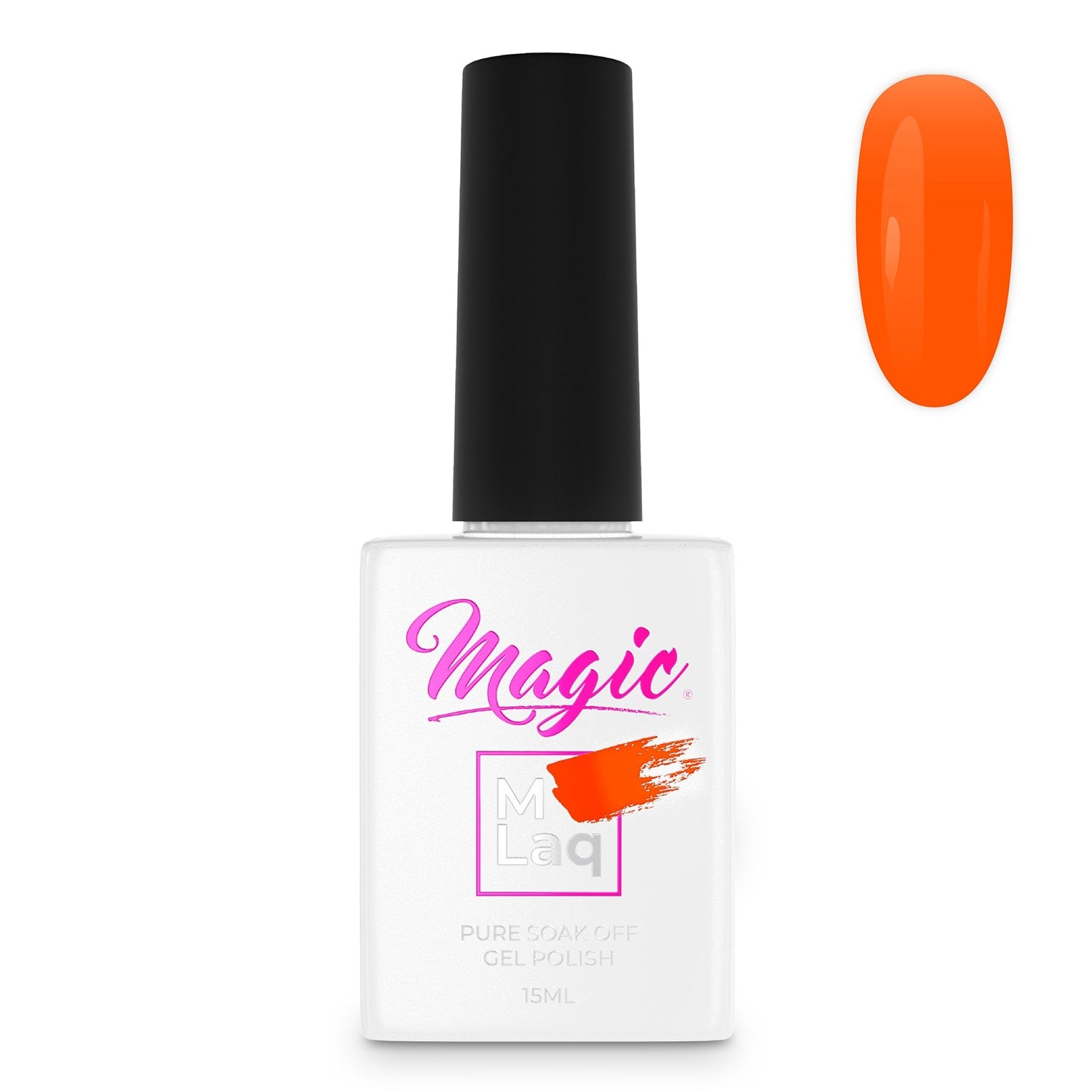 Magic Gel Polish MLaq 15 ml - Neon Orange #286