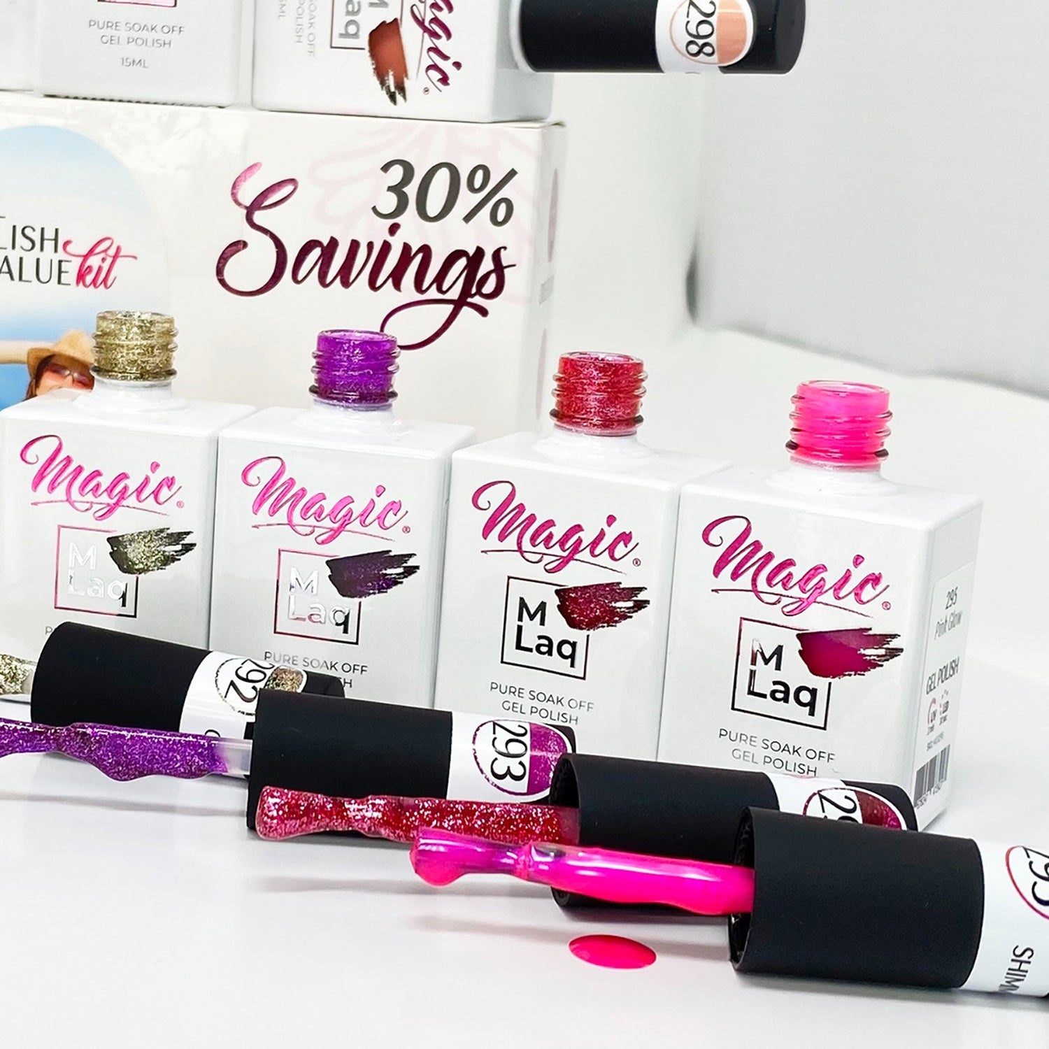 Magic Gel Polish MLaq 15 ml - Graceful Twist #299