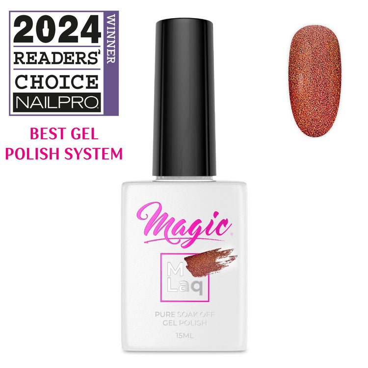 Magic Gel Polish MLaq 15 ml - Cinnamon Cat Eye #365