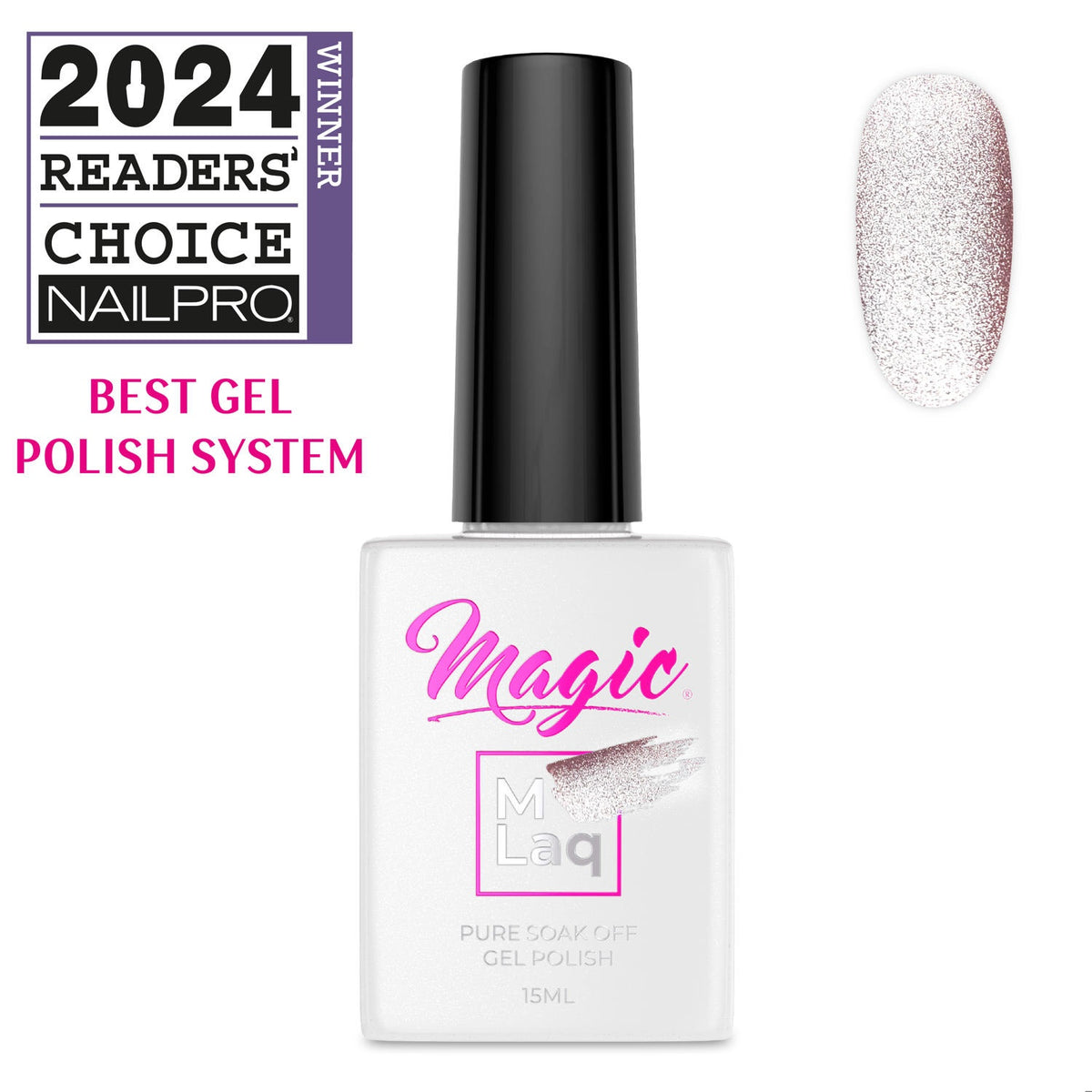 Sơn gel Magic MLaq 15 ml - Mắt mèo kem #377