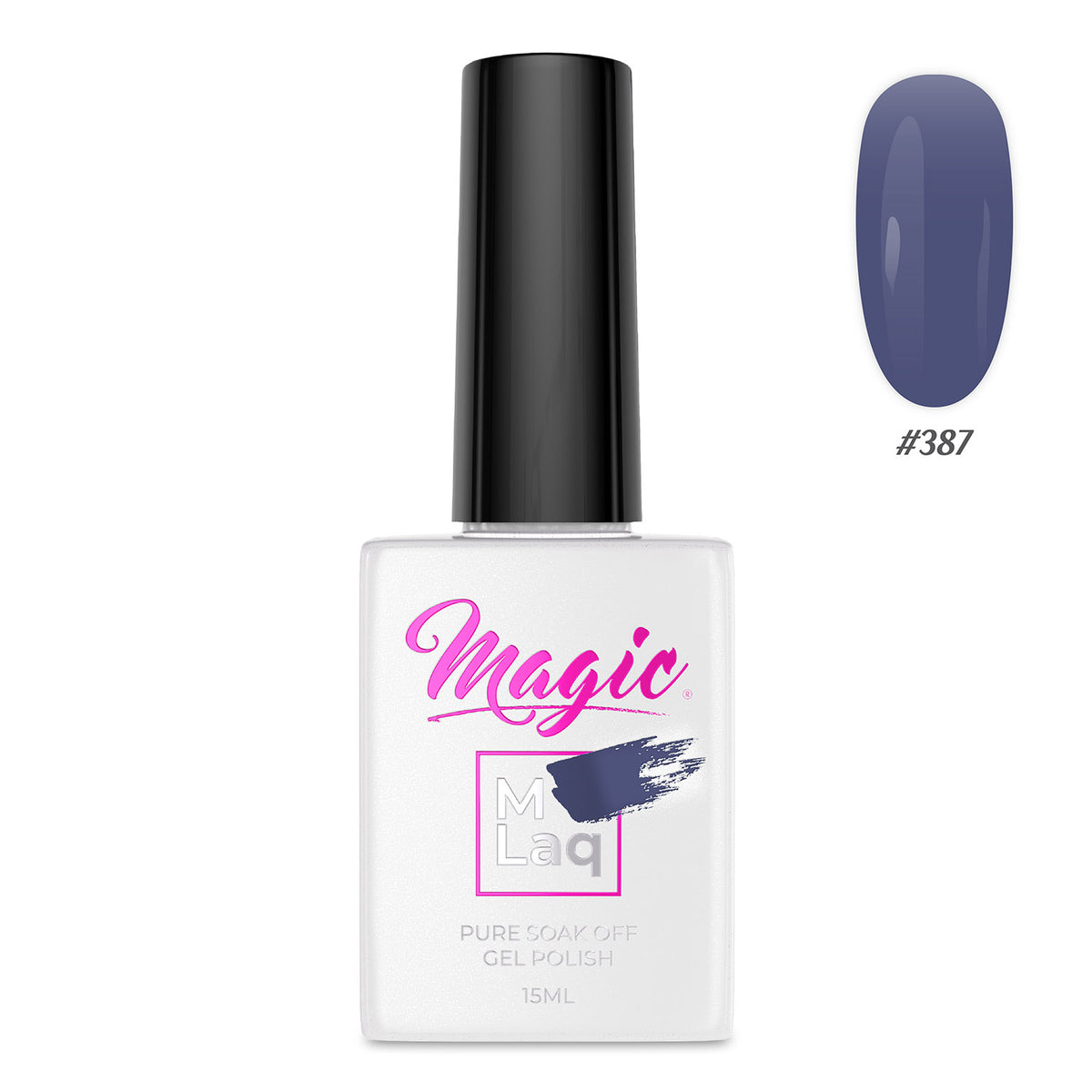 Sơn gel Magic Gel Polish MLaq 15 ml - Muted Ink #387