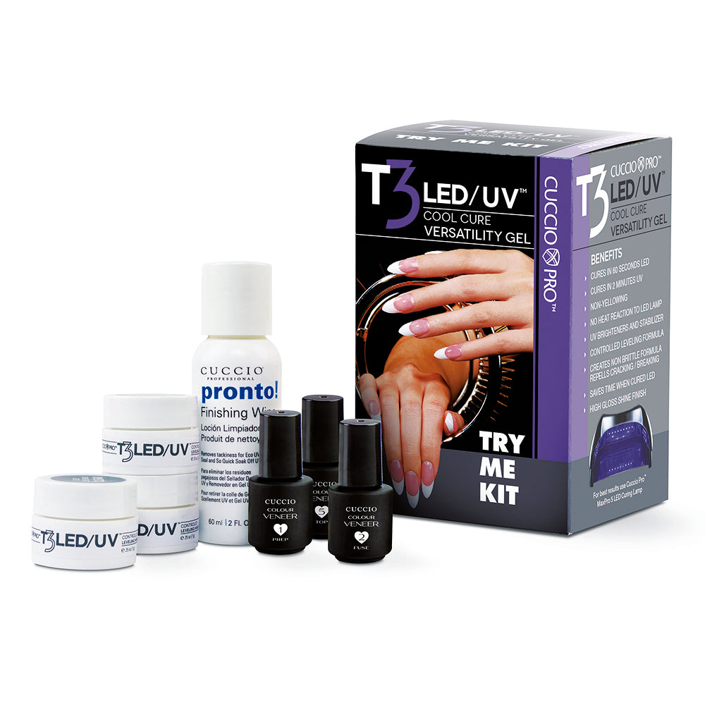 CuccioPRO T3 LED/UV Versatility Gel Try Me Kit CP6935
