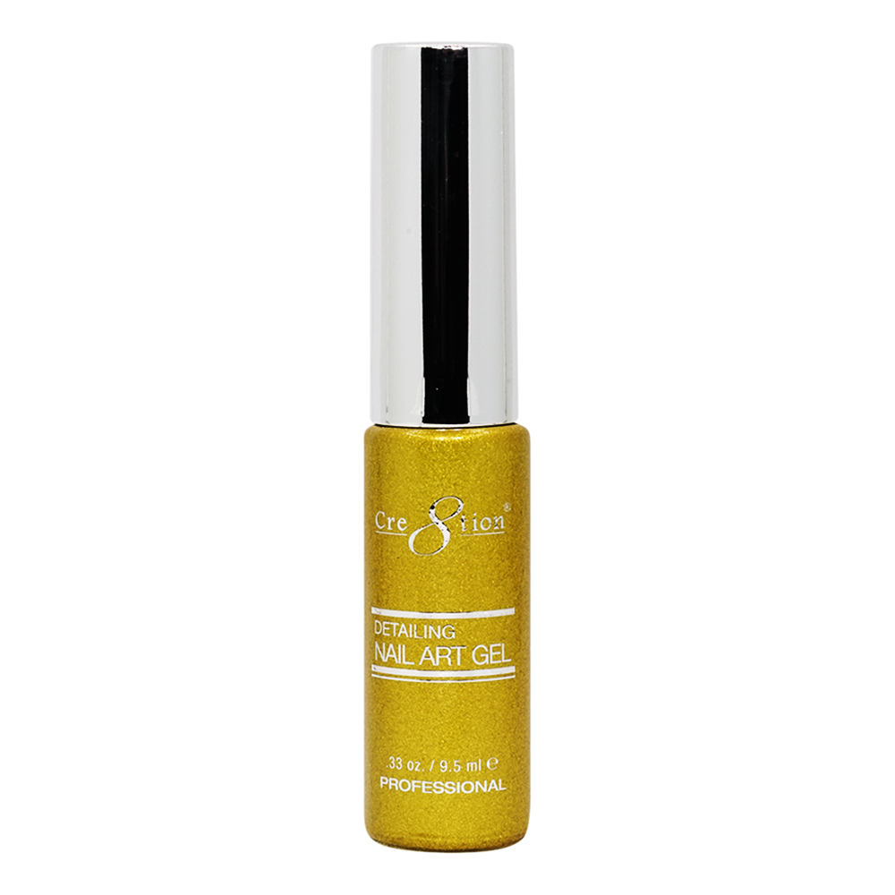 Cre8tion Detailing Nail Art Gel 0.33oz -26 Gold Glitter 1261