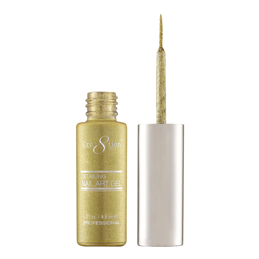Cre8tion Detailing Nail Art Gel 0.33oz #30 Gold Platinum1