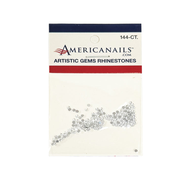 Artistic Gems Round Rhinestone 144ct - Clear 00100