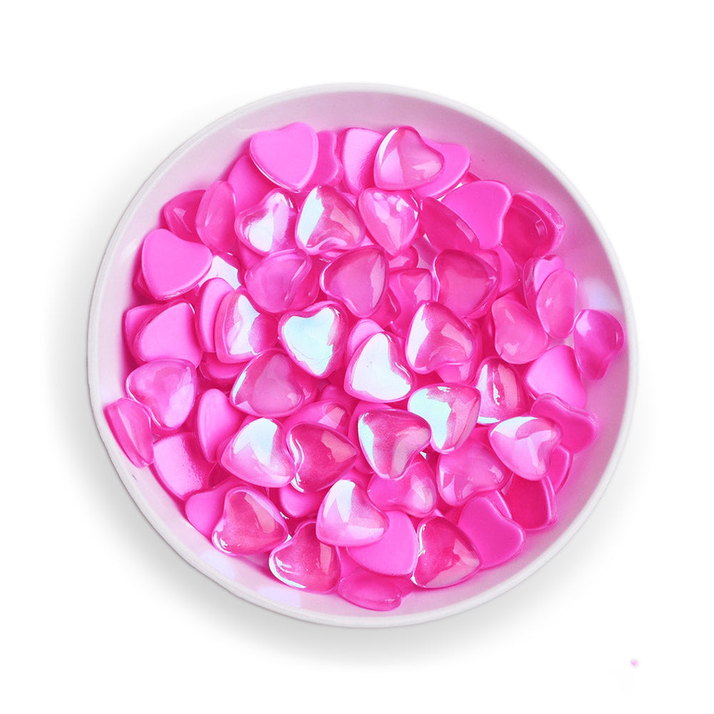 VDD Rhinestone Pink Heart Shape 8mm 28g 05628
