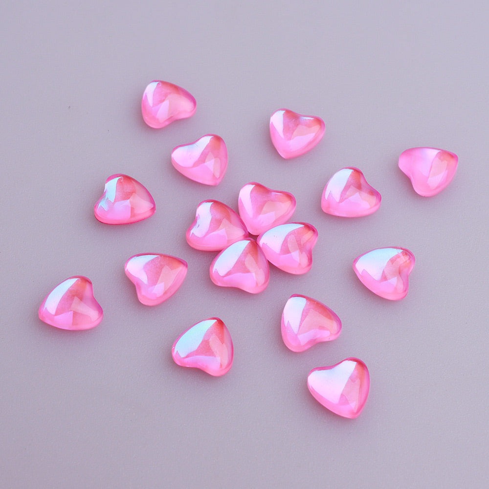 VDD Rhinestone Pink Heart Shape 8mm 28g 05628