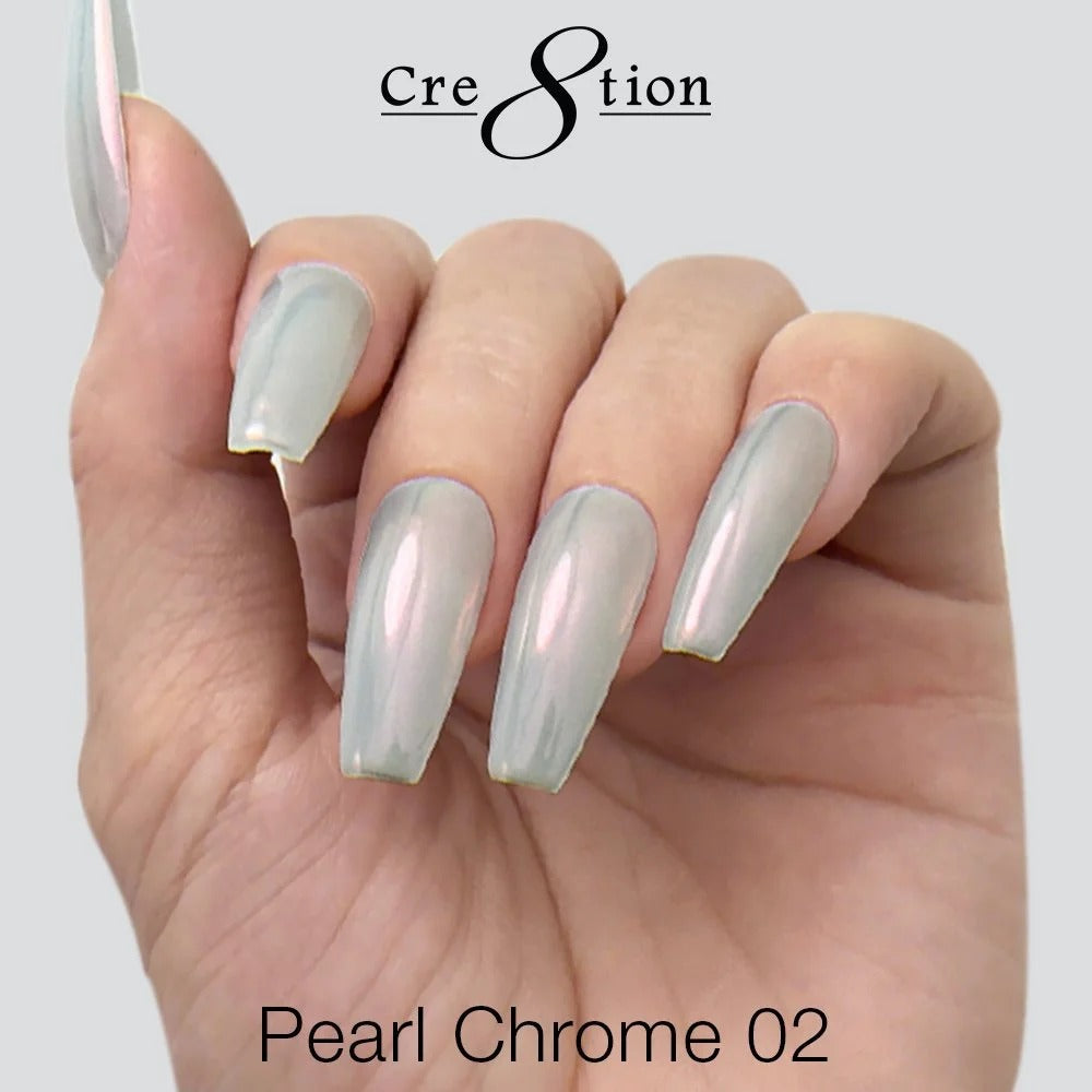 Cre8tion Nail Art Effect Pearl Chrome 1g #2 1101-1300