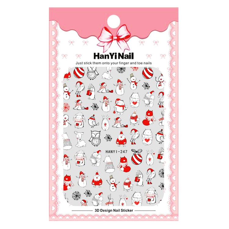 Cre8tion Nail Art Sticker Christmas H01 1101-1099