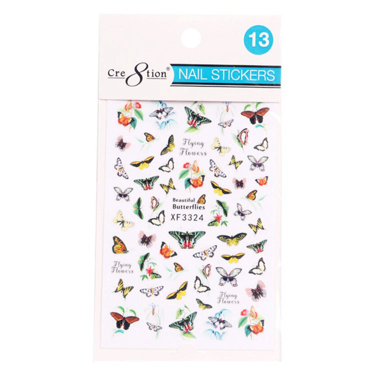 Cre8tion Nail Art Sticker Butterfly 13 1101-1124