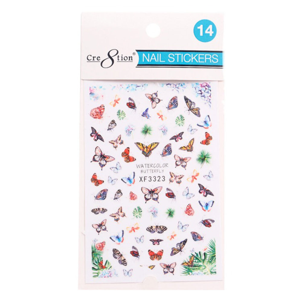 Cre8tion Nail Art Sticker Butterfly 14 1101-1125