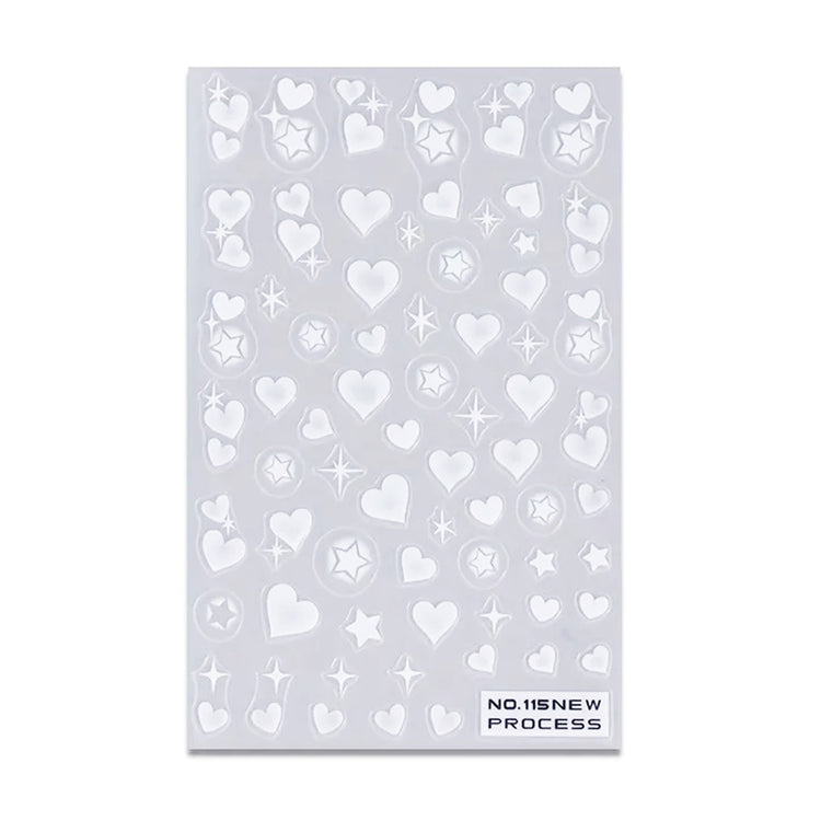 3D Nail Art Stickers Airbrush Gradient Effect 11520