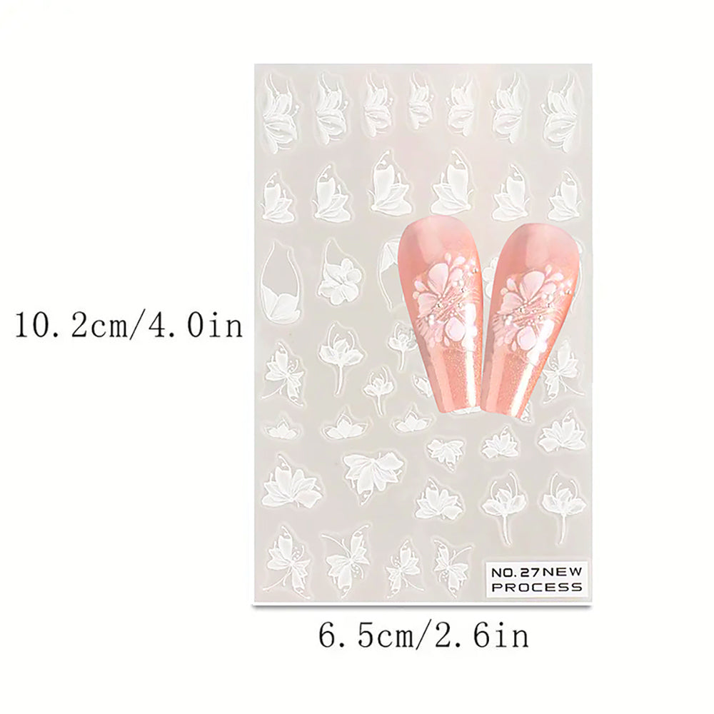 3D Nail Art Stickers Airbrush Gradient Effect 21720