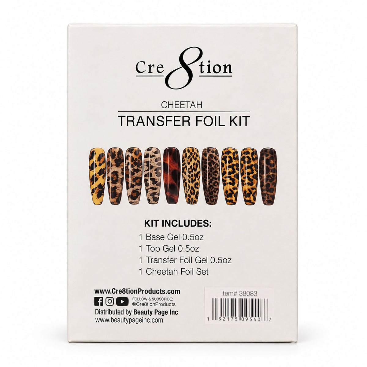 Cre8tion Transfer Foil Kit - Cheetah 09540
