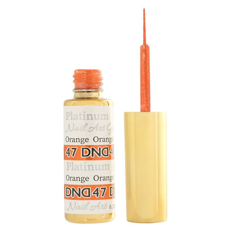 DND Nail Art Gel 0.25 fl oz/9 ml - Platinum Orange DND47