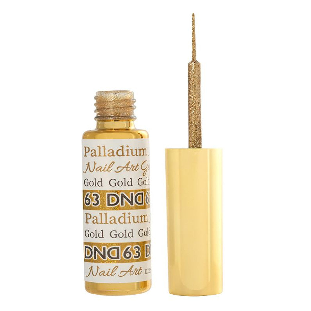 DND Nail Art Gel 0.25 fl oz/9 ml - Palladium Gold DND63