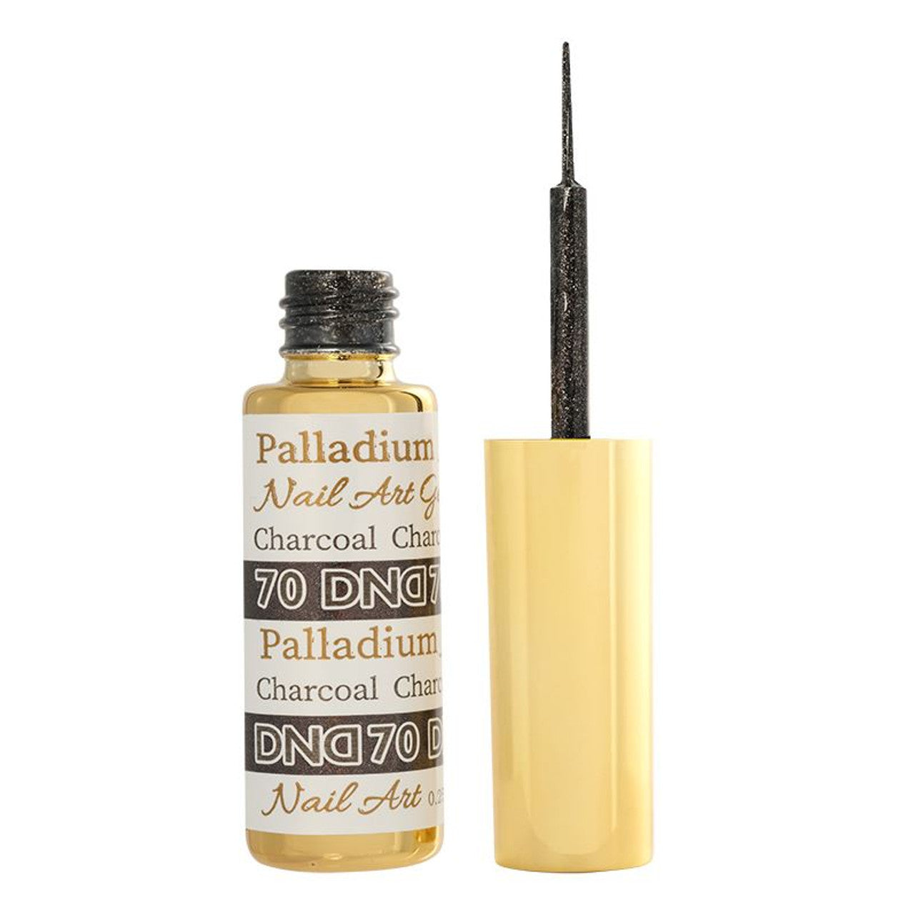 DND Nail Art Gel 0.25 fl oz/9ml - Palladium Charcoal DND70