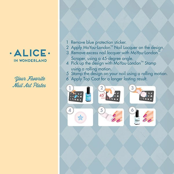 MoYou Nail Art Plate Collection Alice 08 #MPALI08