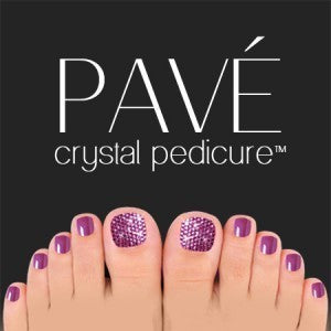 Bộ Mini Pave Crystal Pedicure, 8 món - Thạch anh tím