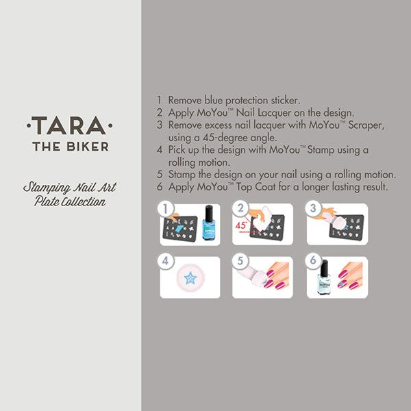 MoYou Nail Art Plate Collection Biker 04 #MPBIK04