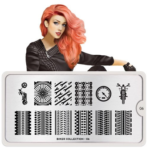MoYou Nail Art Plate Collection Biker 06 #MPBIK06