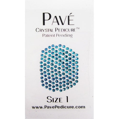 Bộ Chăm Sóc Móng Chân Pave Crystal Pedicure Mini, 8 món - Đá Zircon Xanh