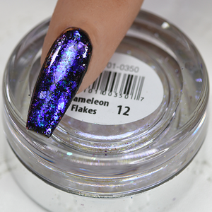 Cre8tion Chameleon Flakes 12 Nail Art Effect 0.5 g 1101-0350