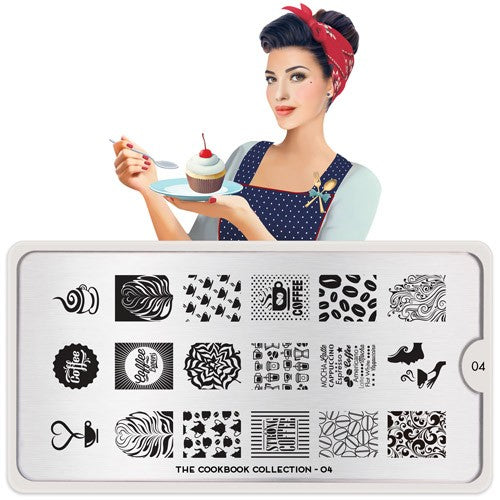 MoYou Nail Art Plate Collection Cookbook 04 #MPCOO04