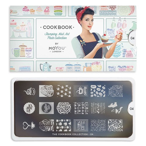 MoYou Nail Art Plate Collection Cookbook 04 #MPCOO04