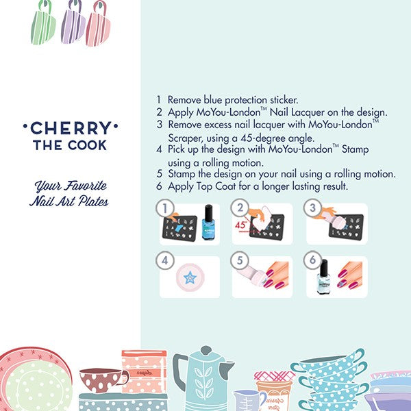 MoYou Nail Art Plate Collection Cookbook 07 #MPCOO07