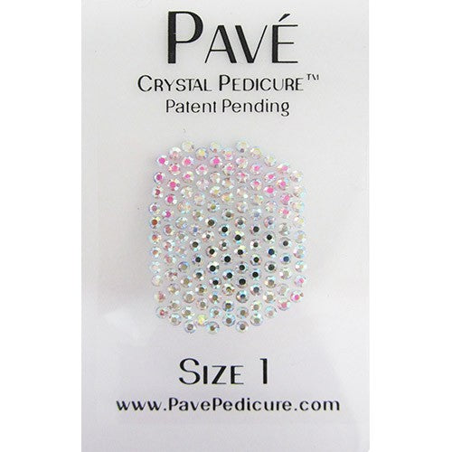 Bộ Pave Crystal Pedicure Mini Kit, 8 món - Crystal AB