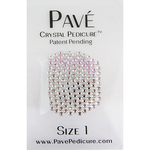 Pave Crystal Pedicure Mini Kit, 8pcs - Crystal