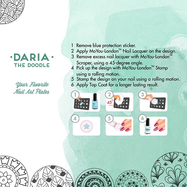 MoYou Nail Art Plate Collection Doodles 01 #MPDOO01