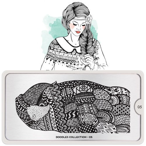 MoYou Nail Art Plate Collection Doodles 05 #MPDOO05