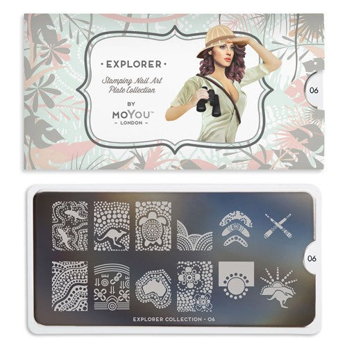 MoYou Nail Art Plate Collection Explorer 06 #MPEXP06