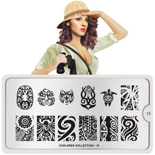 MoYou Nail Art Plate Collection Explorer 15 #MPEXP15