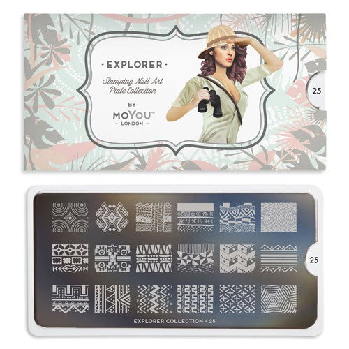 MoYou Nail Art Plate Collection Explorer 25 #MPEXP25