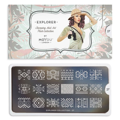 MoYou Nail Art Plate Collection Explorer 27 #MPEXP27