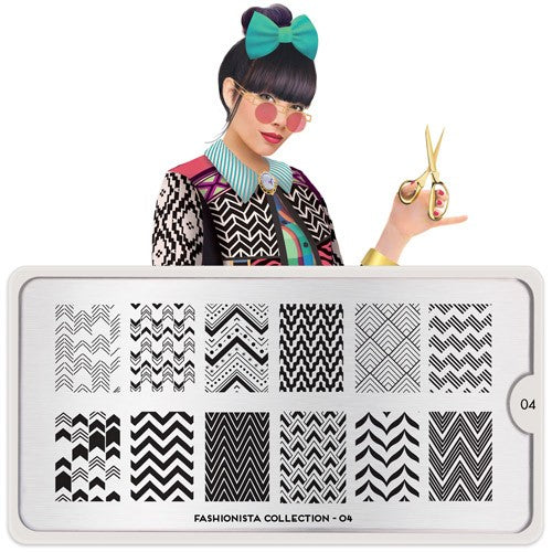 MoYou Nail Art Plate Collection Fashionista 04 #MPFAS04