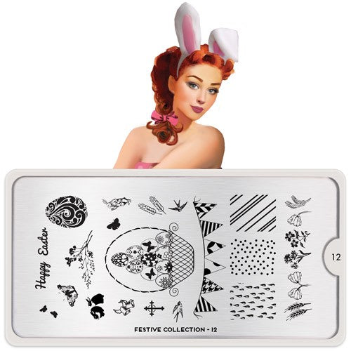 MoYou Nail Art Plate Collection Festive 12 #MPFES12