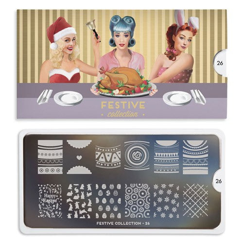 MoYou Nail Art Plate Collection Festive 26 #MPFES26