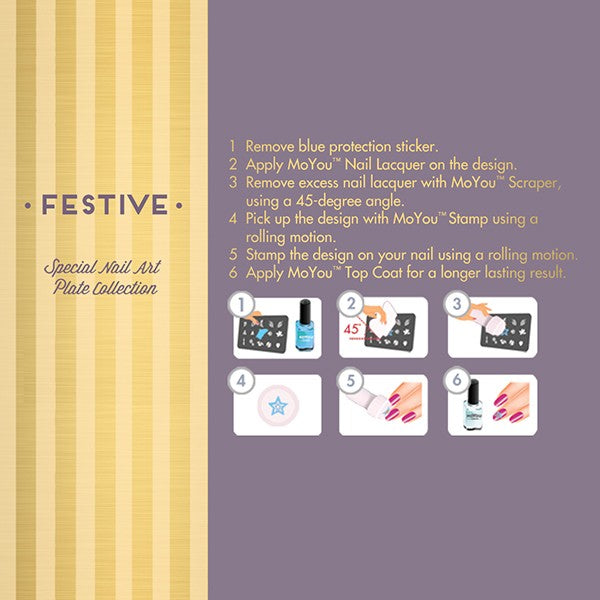 MoYou Nail Art Plate Collection Festive 26 #MPFES26