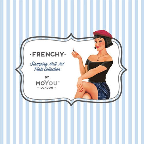 MoYou Nail Art Plate Collection Frenchy 06 #MPFRE06