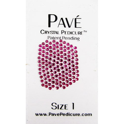 Bộ Dụng Cụ Ngâm Chân Pave Crystal, 8 Món - Hồng Cánh Sen