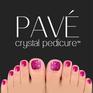 Bộ Dụng Cụ Ngâm Chân Pave Crystal, 8 Món - Hồng Cánh Sen