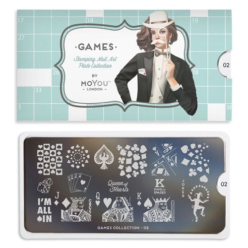 MoYou Nail Art Plate Collection Games 02 #MPGAM02
