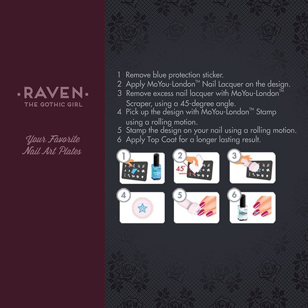 MoYou Nail Art Plate Collection Gothic 01 #MPGOT01